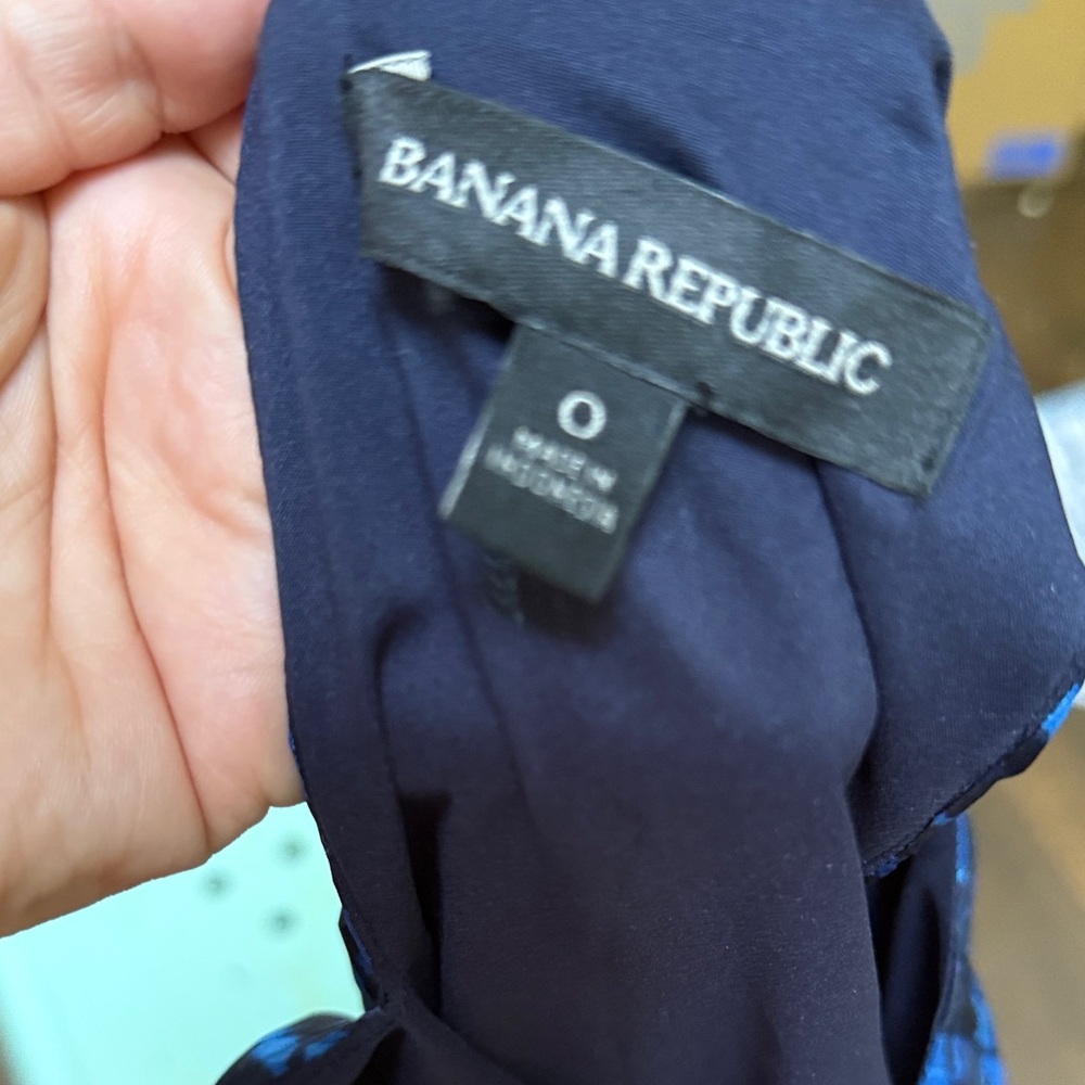 Banana Republic  Blue and Black Dress - Picture 5 of 5